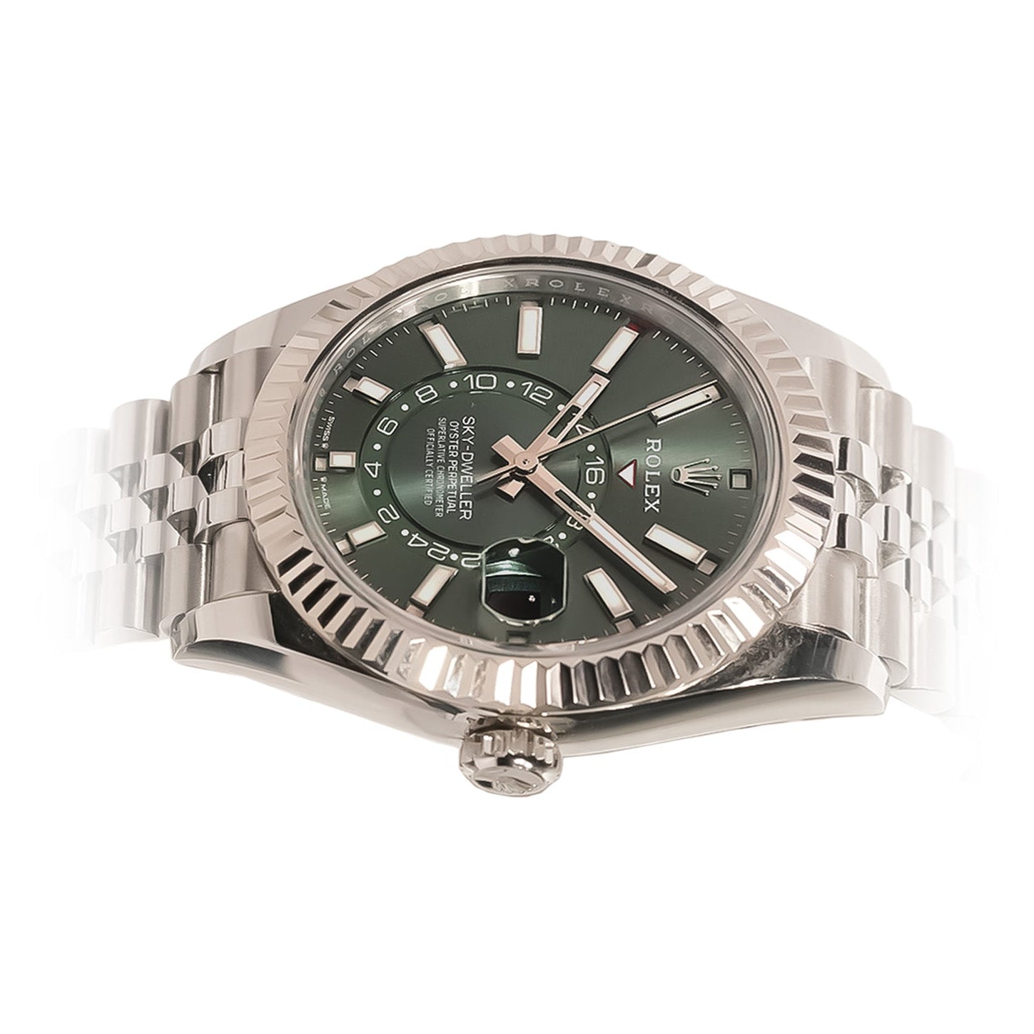 Rolex Sky - Dweller 42mm Stainless Steel Mint Green Dial Jubilee Bracelet Ref:336934 - Mr. Alex Jewelry