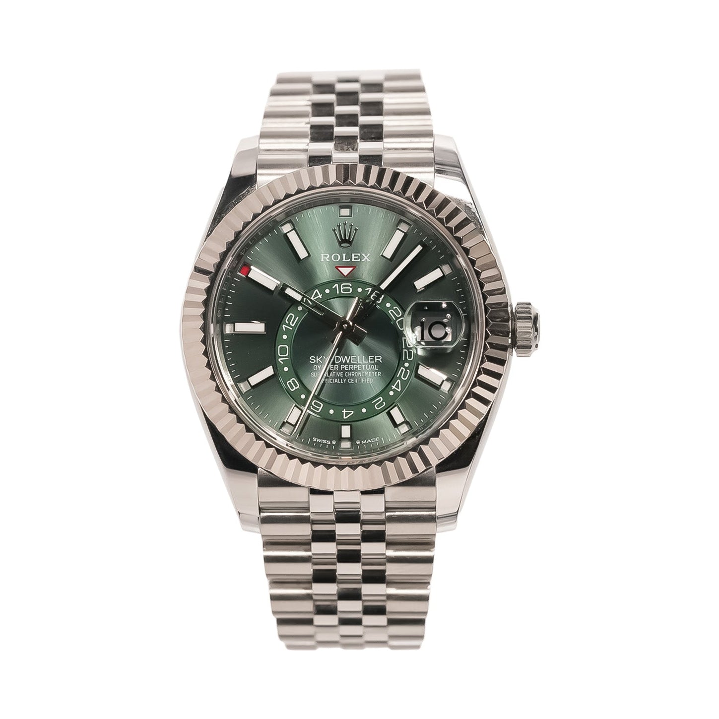 Rolex Sky - Dweller 42mm Stainless Steel Mint Green Dial Jubilee Bracelet Ref:336934 - Mr. Alex Jewelry