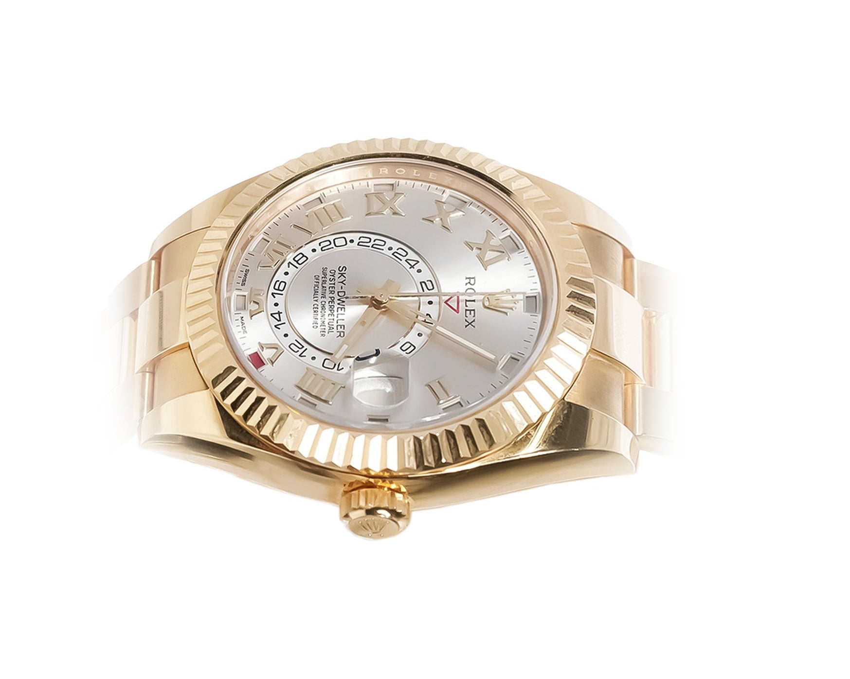 Rolex Sky - Dweller 42mm Yellow Gold Sundust Roman Dial Ref:326938 - Mr. Alex Jewelry