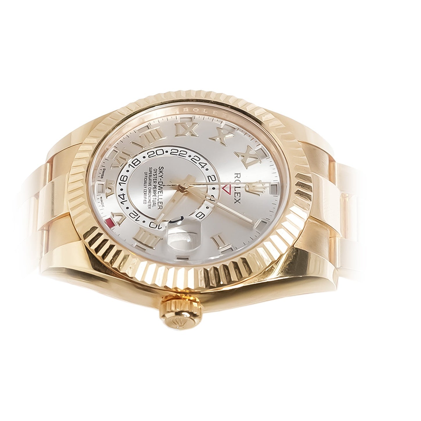 Rolex Sky - Dweller 42mm Yellow Gold Sundust Roman Dial Ref:326938 - Mr. Alex Jewelry