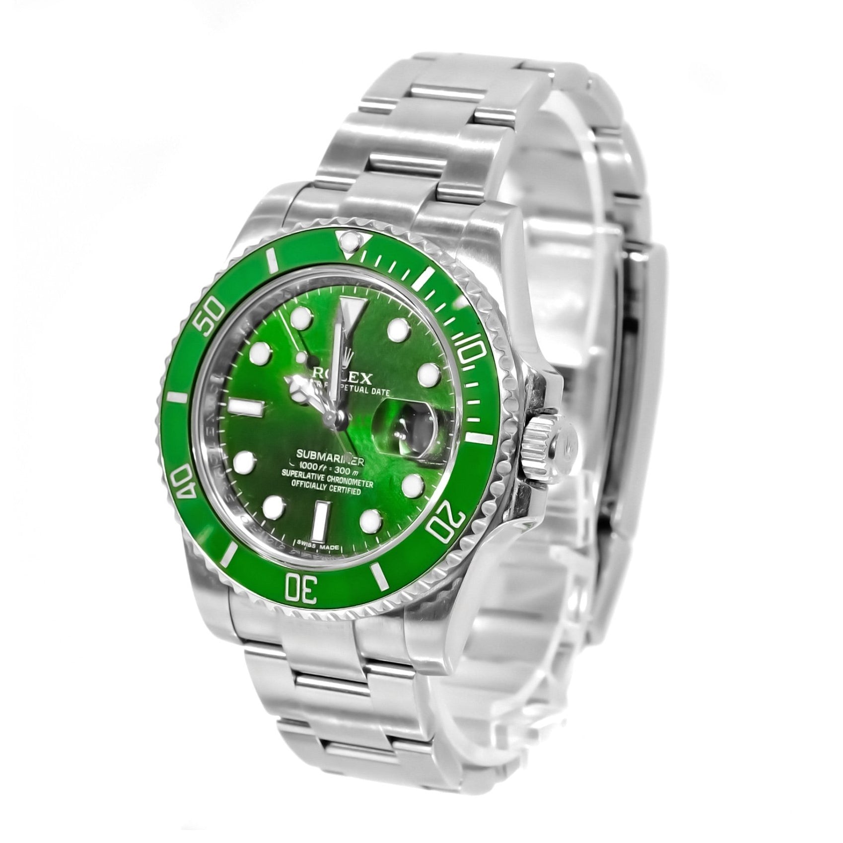 Rolex Submariner Green Dial Stainless steel 40mm 116610lV - Mr. Alex Jewelry