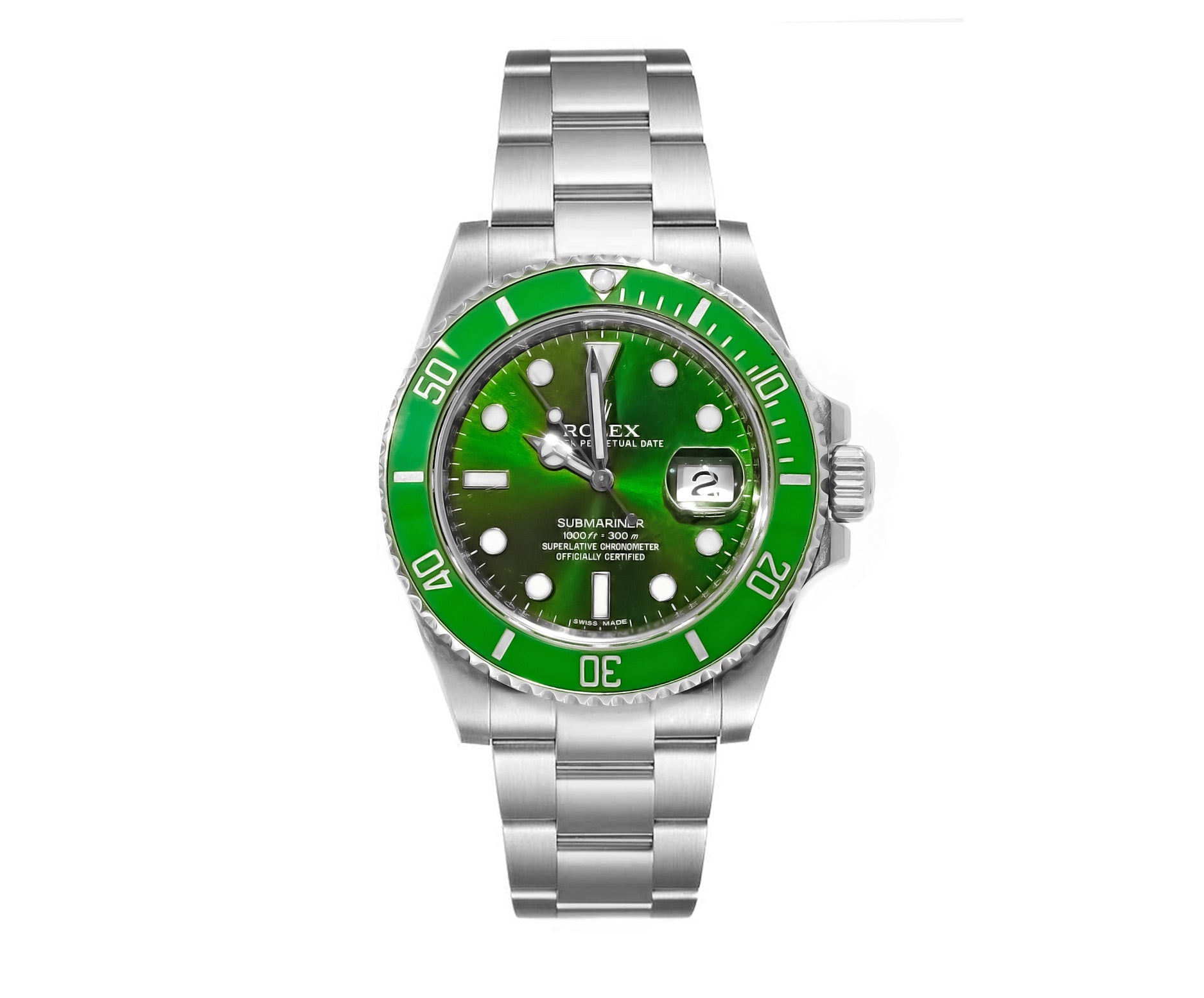 Rolex Submariner Green Dial Stainless steel 40mm 116610lV - Mr. Alex Jewelry