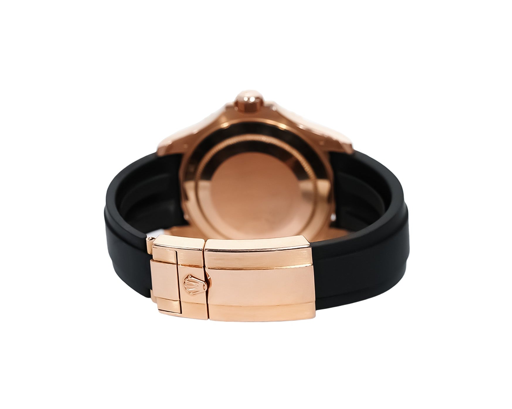 Rolex Yacht - Master 40mm Everose Gold Black Dial Oysterflex Ref:116655 - Mr. Alex Jewelry