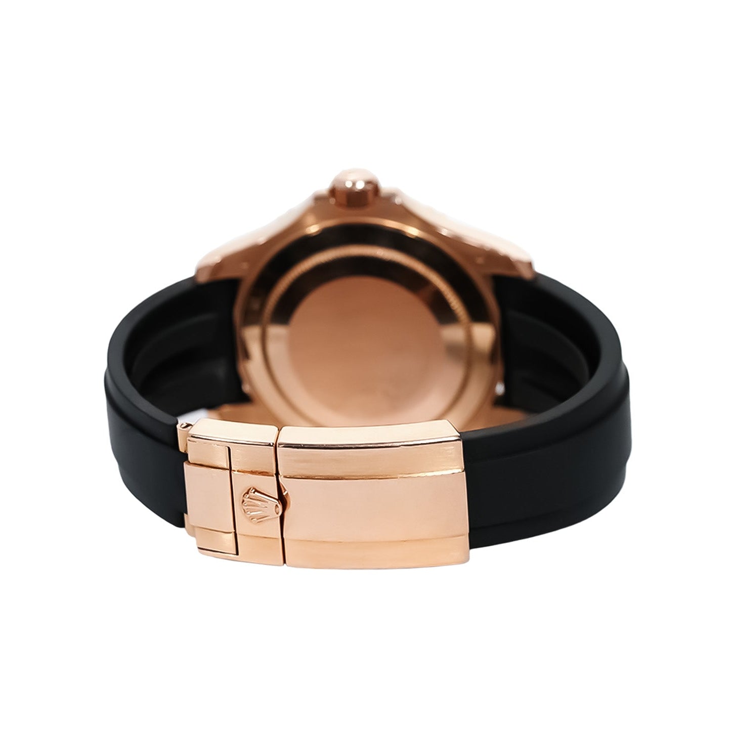 Rolex Yacht - Master 40mm Everose Gold Black Dial Oysterflex Ref:116655 - Mr. Alex Jewelry
