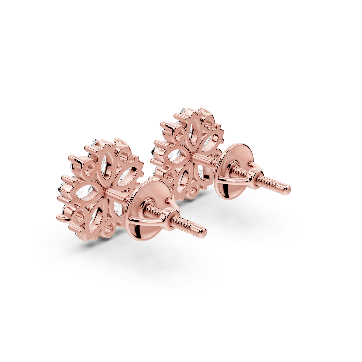 Rose Earrings Rose Gold - Mr. Alex Jewelry