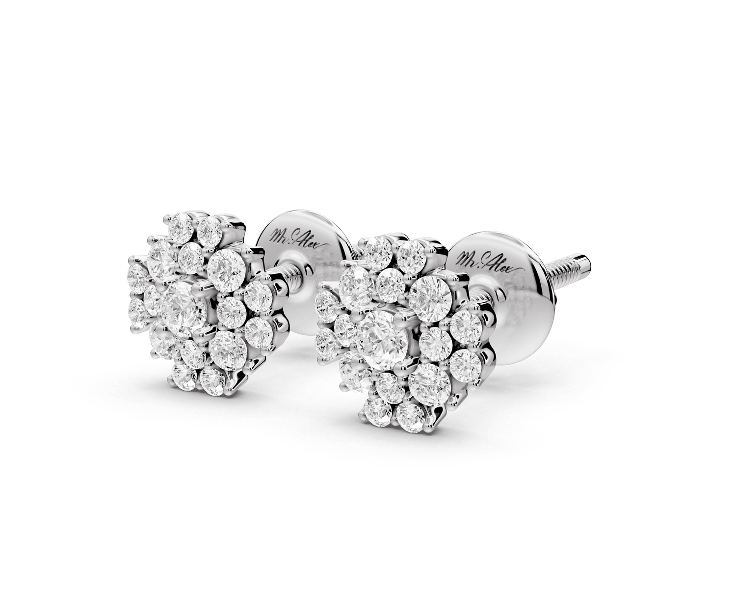 Skye Earrings White Gold - Mr. Alex Jewelry