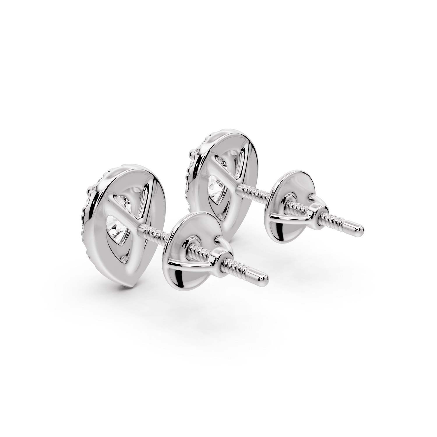 Solis - 1ct 14k white gold Pear - Cut Diamond Stud Earrings - Mr. Alex Jewelry