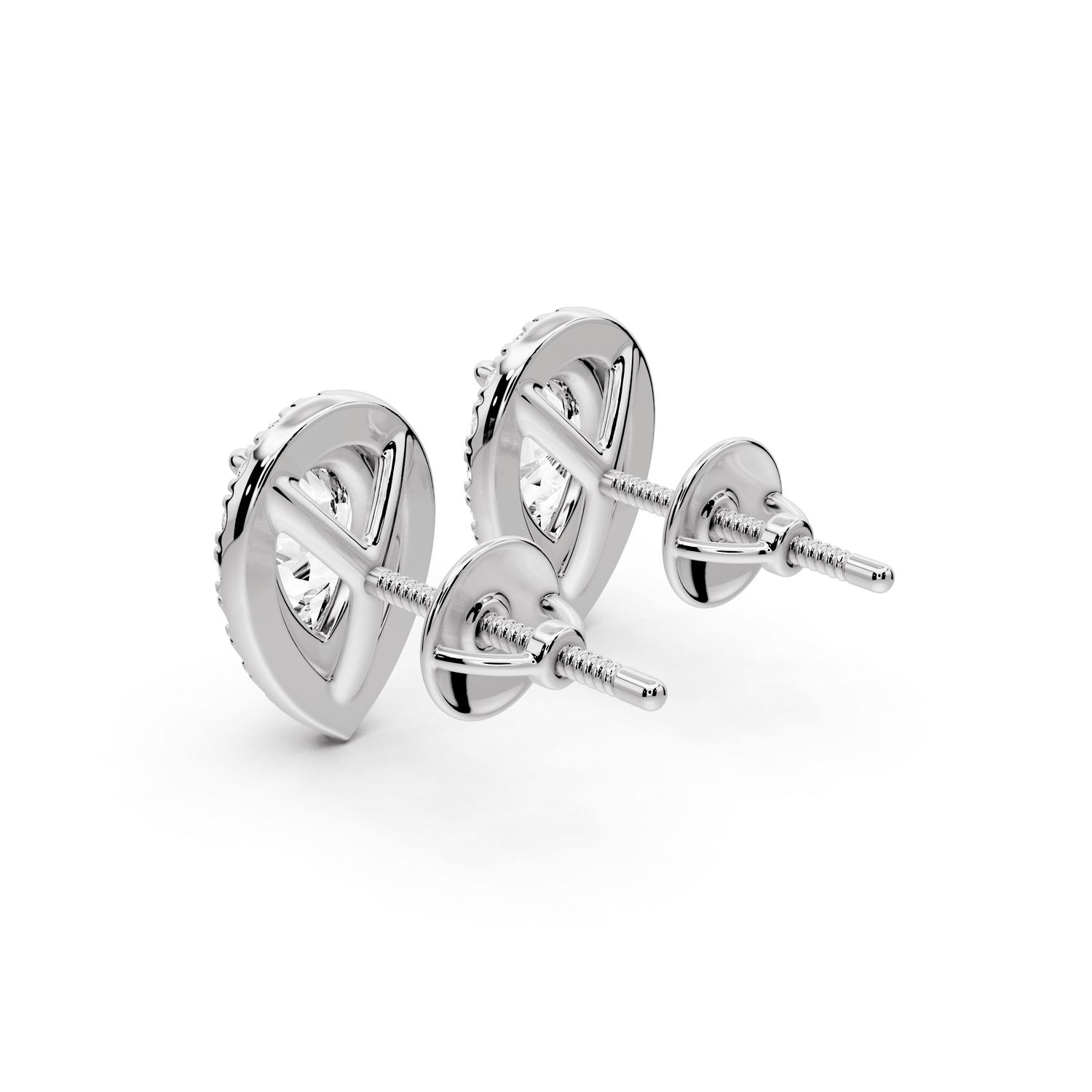 Solis - 2ct 14k white gold Pear - Cut Diamond Stud Earrings - Mr. Alex Jewelry