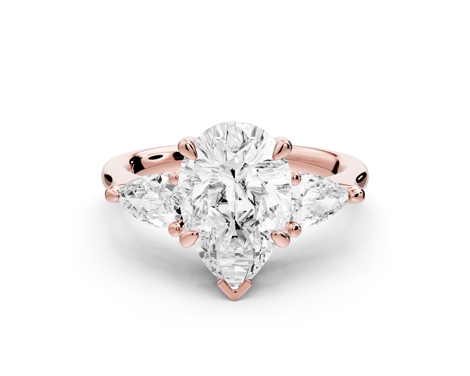 Stella - 2ct pear Engagement Ring 18k rose gold - Mr. Alex Jewelry