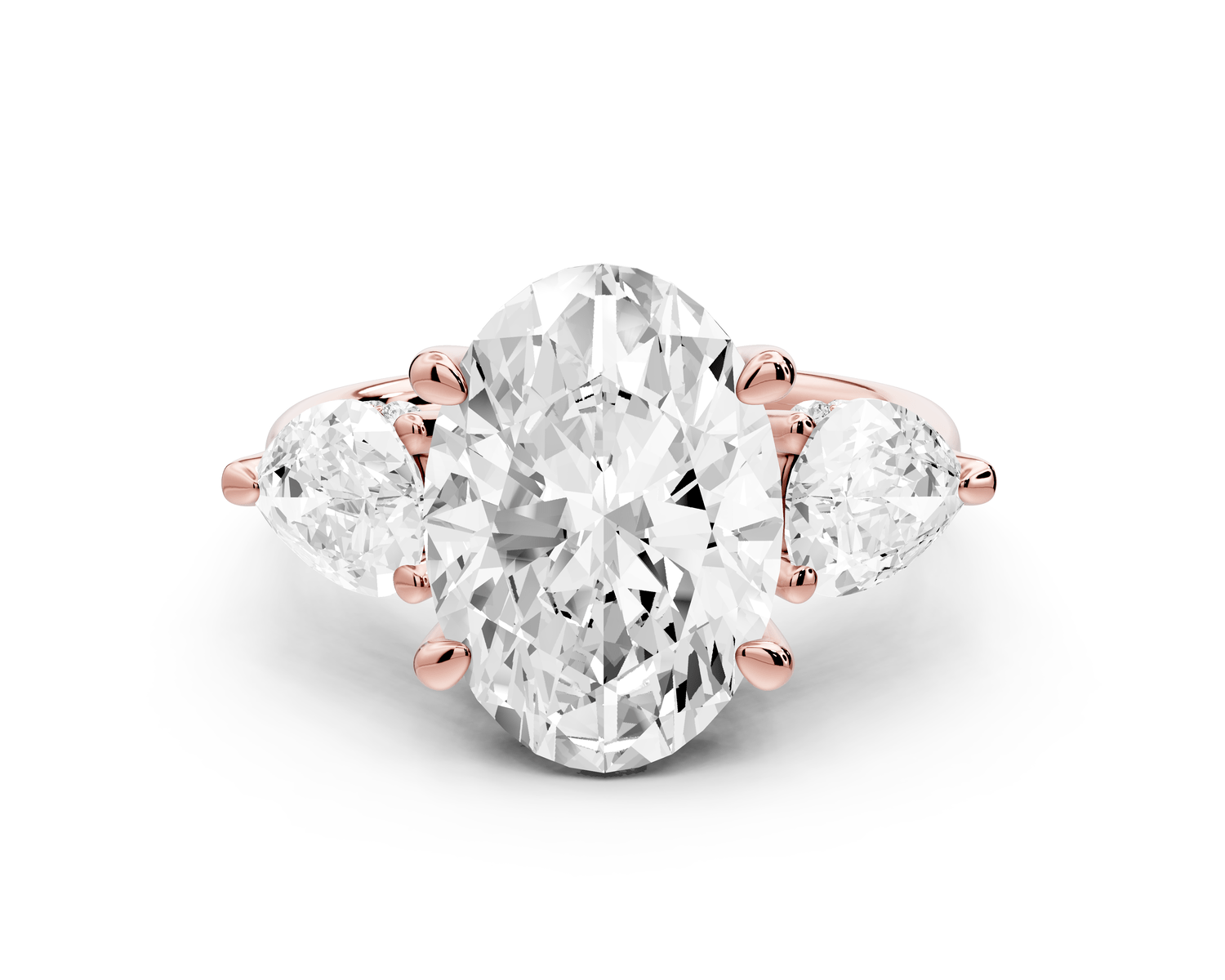 Stella - 3ct oval Engagement Ring 18k rose gold - Mr. Alex Jewelry