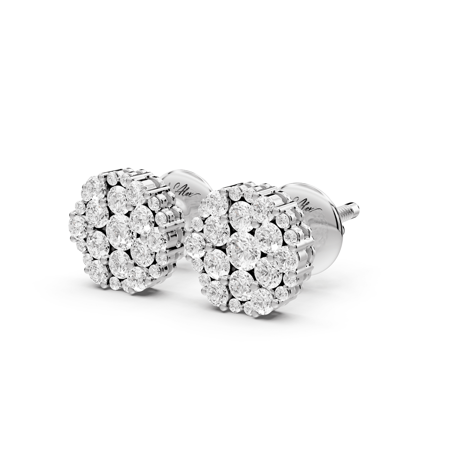 Stella Earrings White Gold - Mr. Alex Jewelry