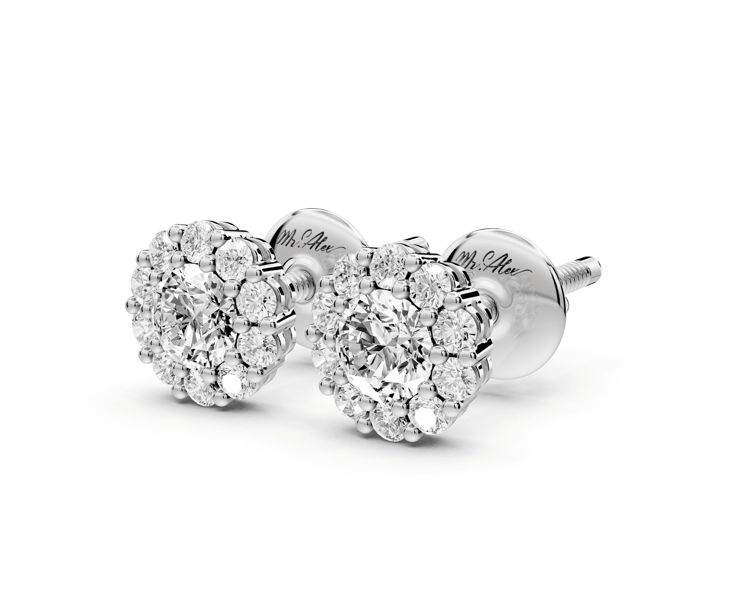 Tess Earrings White Gold - Mr. Alex Jewelry