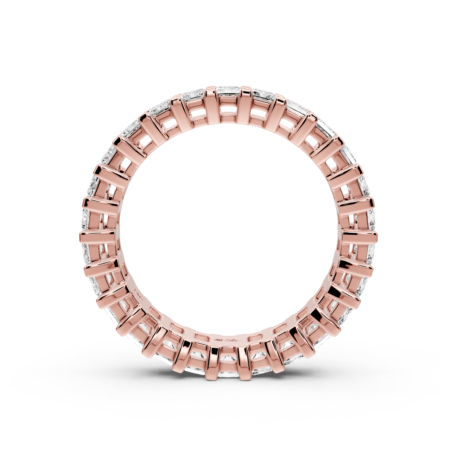 Viena - 3.04ct 14k rose gold Radiant-Cut Diamond Eternity Band Ring - Mr. Alex Jewelry