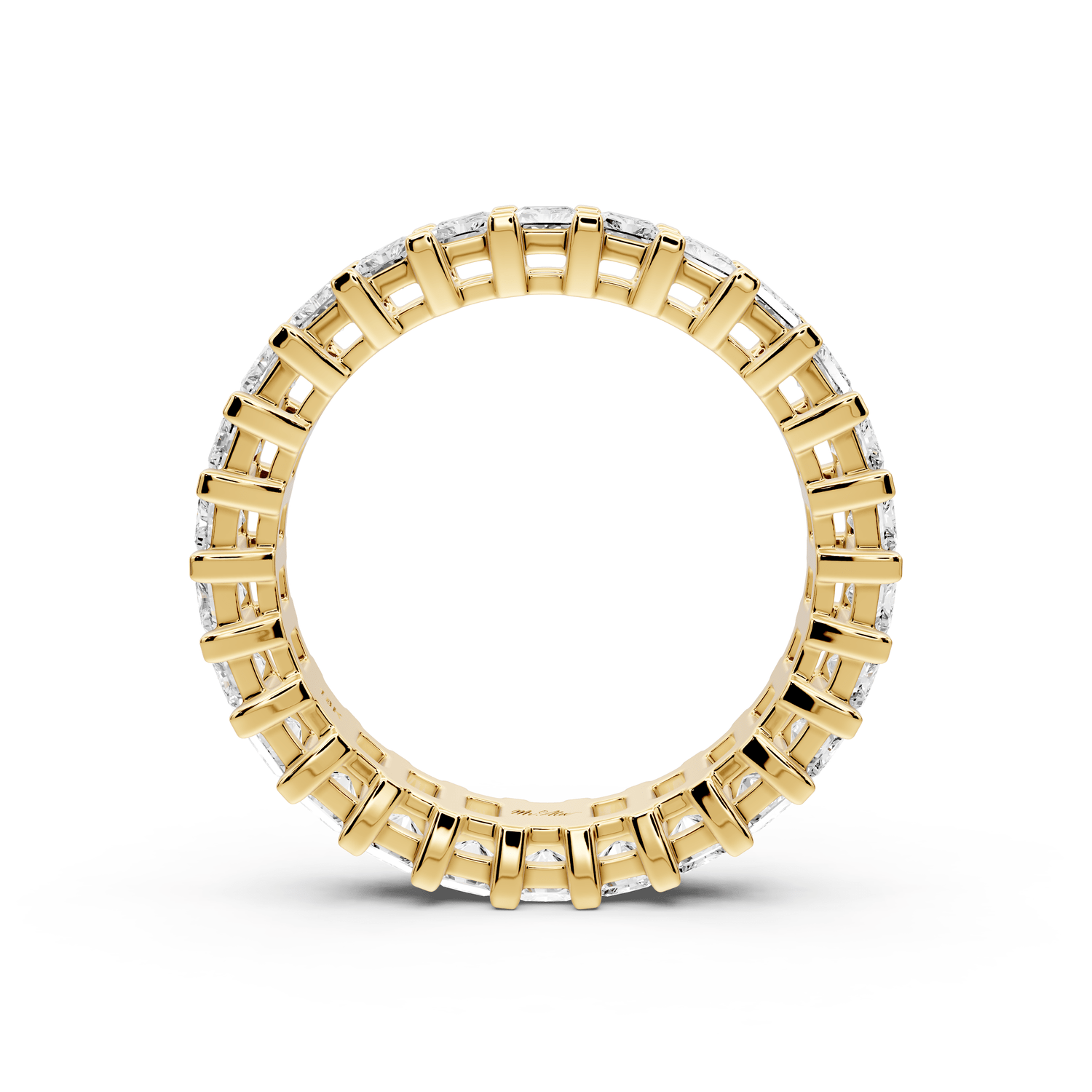 Viena - 3.04ct 14k yellow gold Radiant-Cut Diamond Eternity Band Ring - Mr. Alex Jewelry