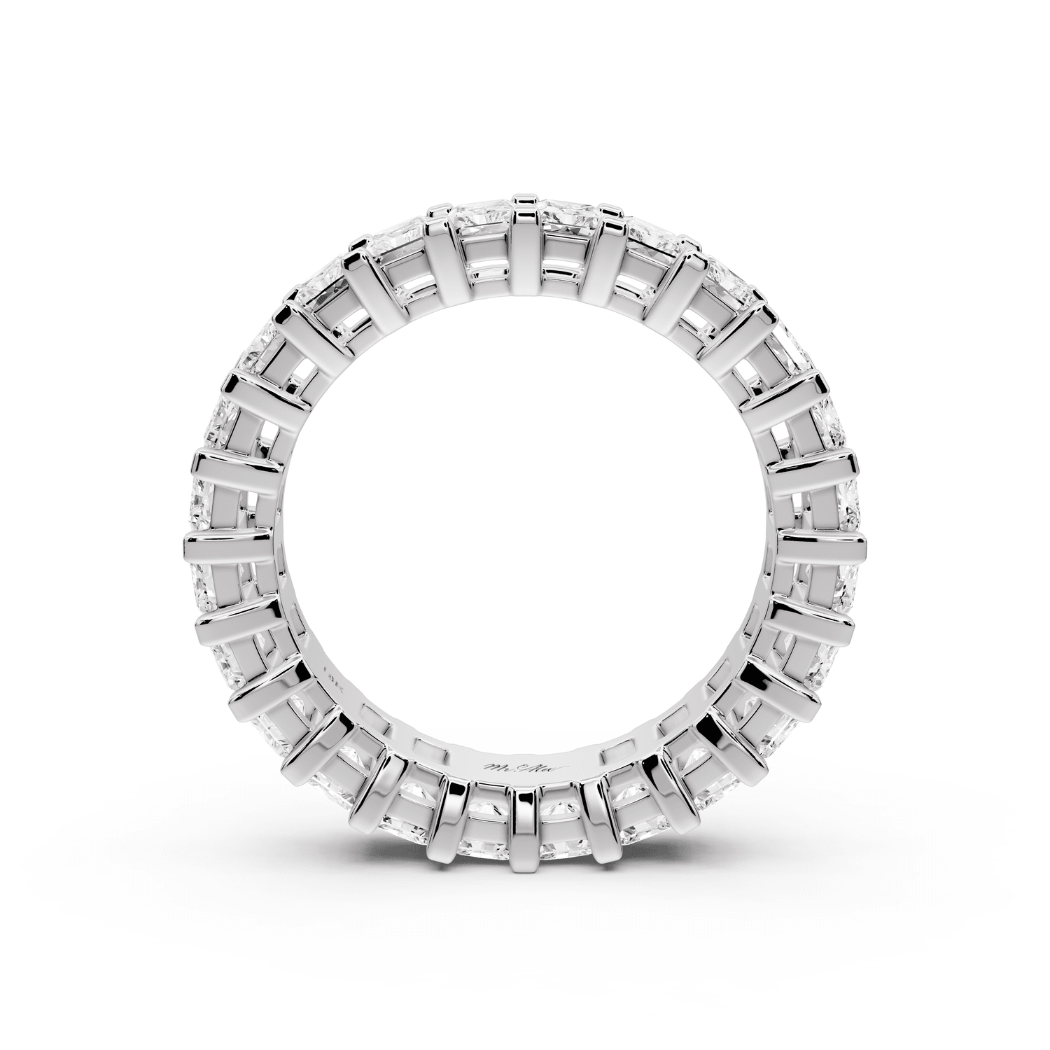 Viena - 4.09ct 18k white gold Radiant-Cut Diamond Eternity Band Ring - Mr. Alex Jewelry