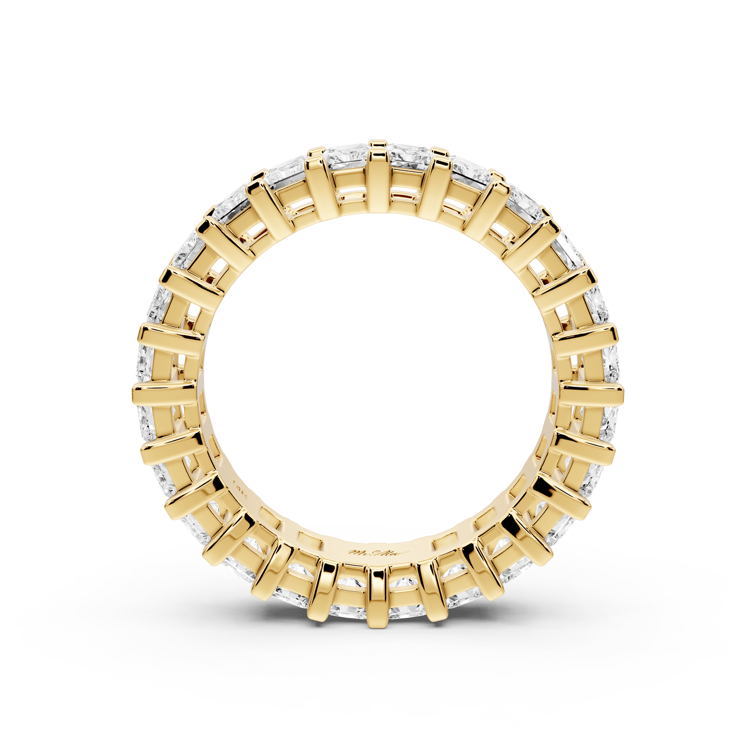 Viena - 4.09ct 18k yellow gold Radiant-Cut Diamond Eternity Band Ring - Mr. Alex Jewelry