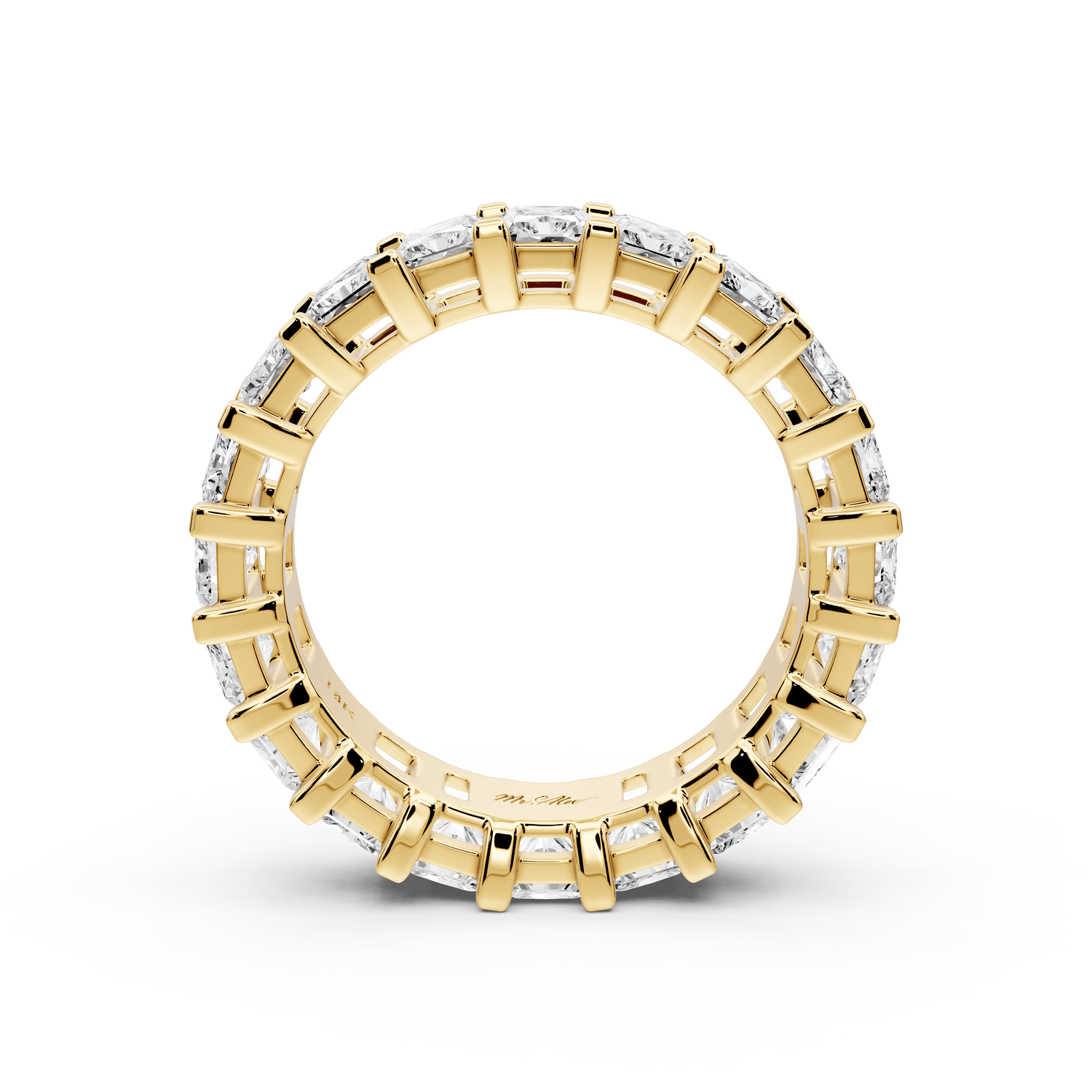 Viena - 5.98ct 14k yellow gold Radiant-Cut Diamond Eternity Band Ring - Mr. Alex Jewelry