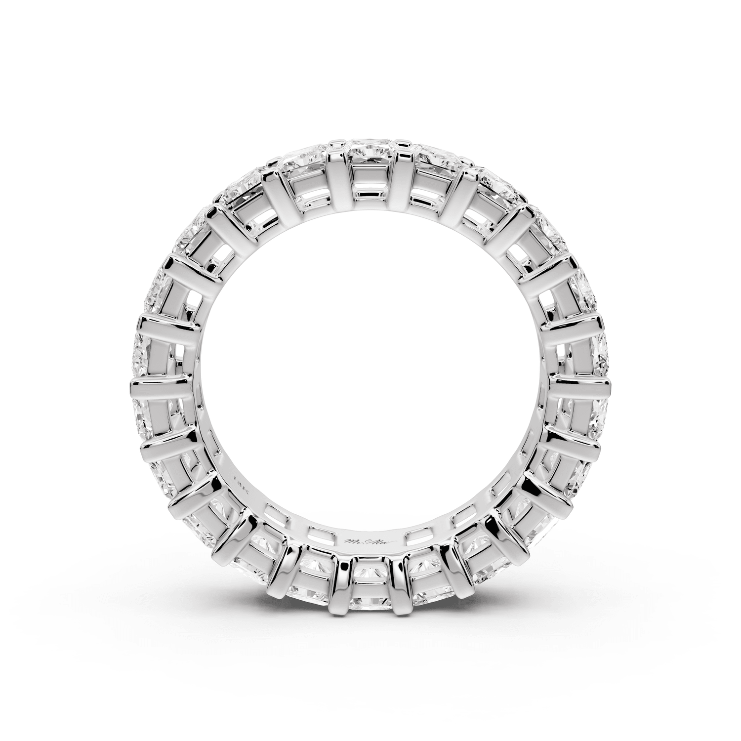 Viena - 5ct 14k white gold Radiant-Cut Diamond Eternity Band Ring - Mr. Alex Jewelry