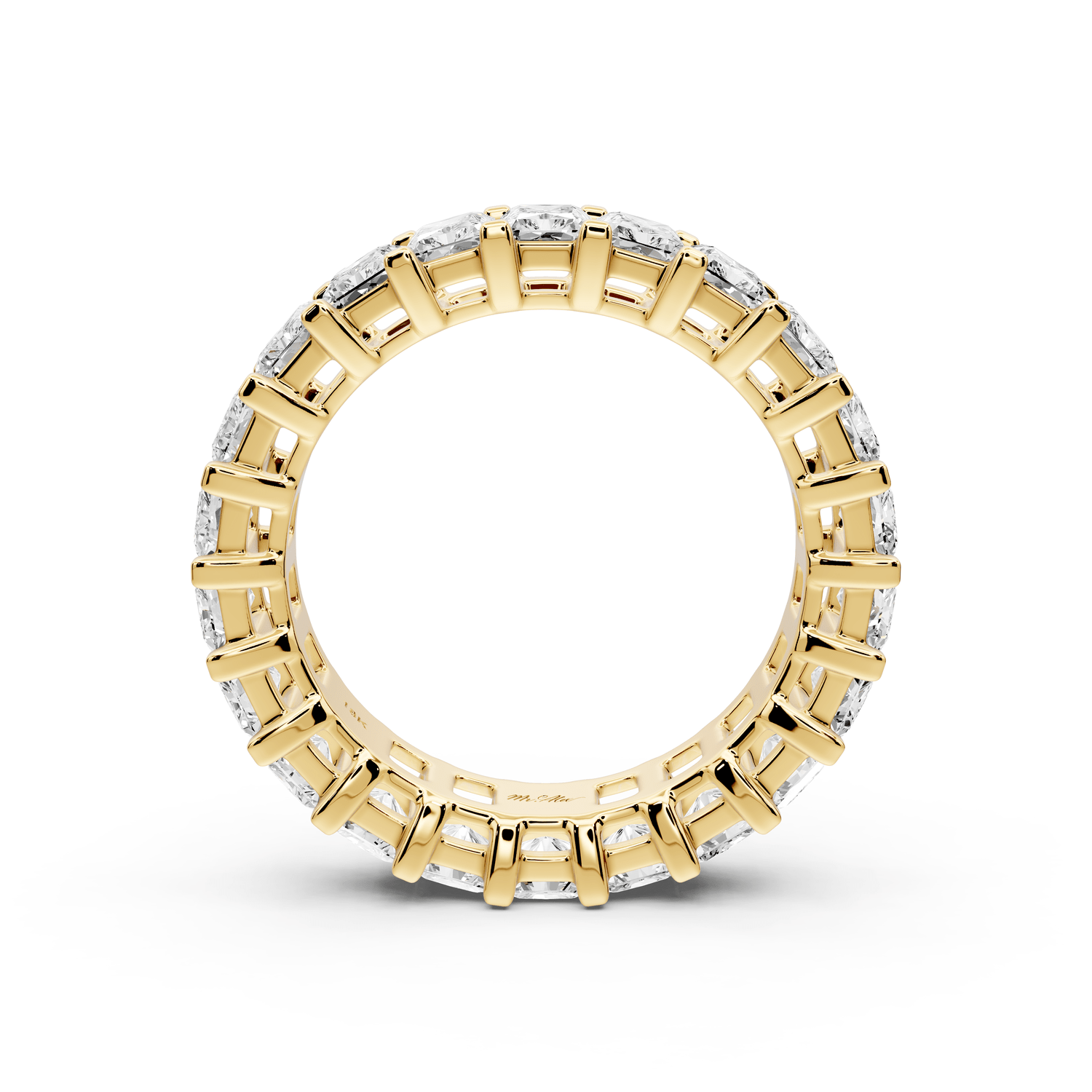 Viena - 5ct 14k yellow gold Radiant-Cut Diamond Eternity Band Ring - Mr. Alex Jewelry
