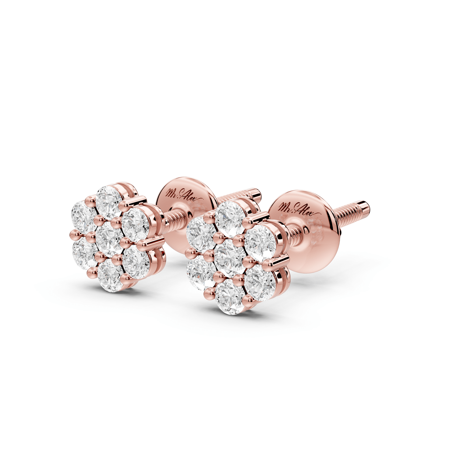 Violet Earrings Rose Gold - Mr. Alex Jewelry