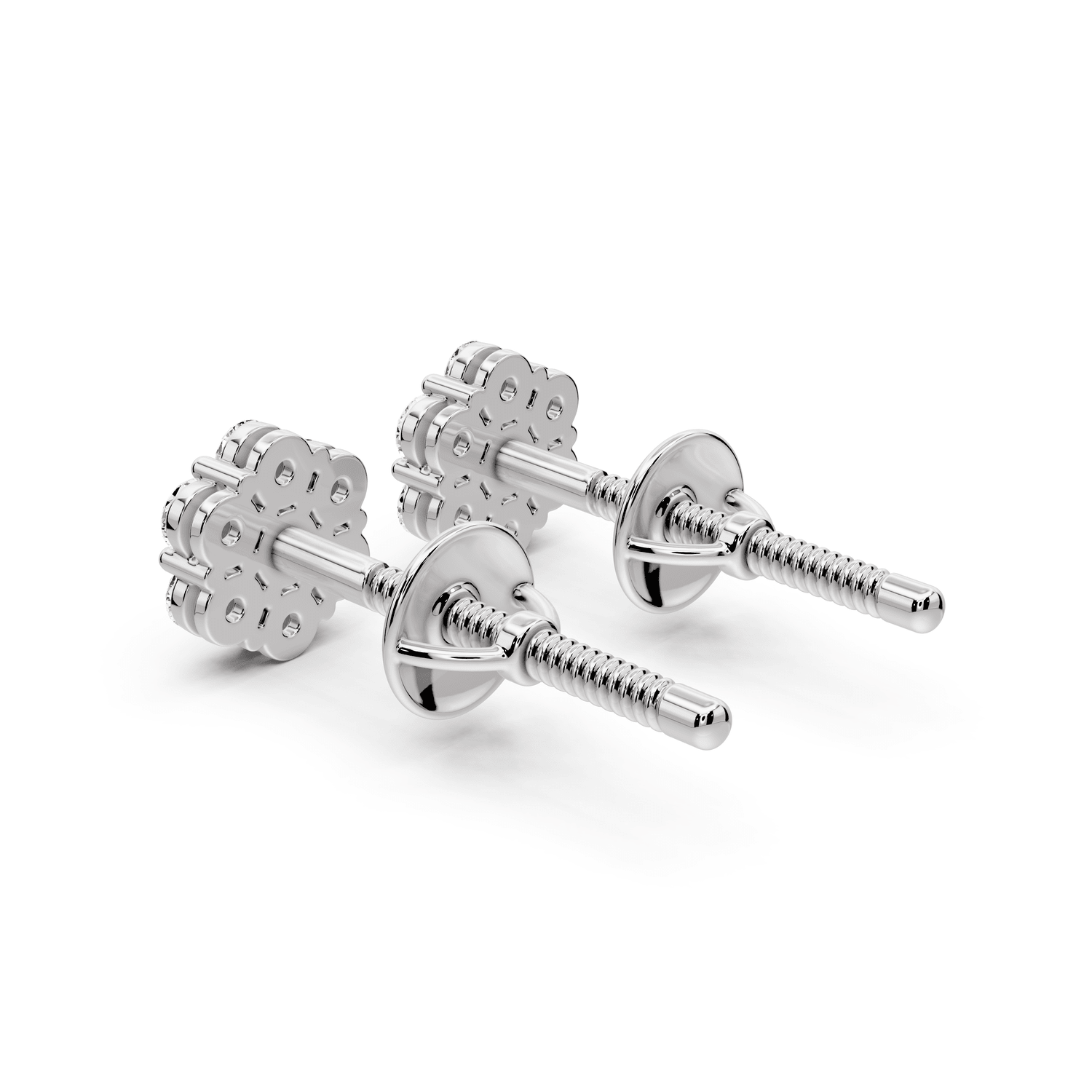 Violet Earrings White Gold - Mr. Alex Jewelry