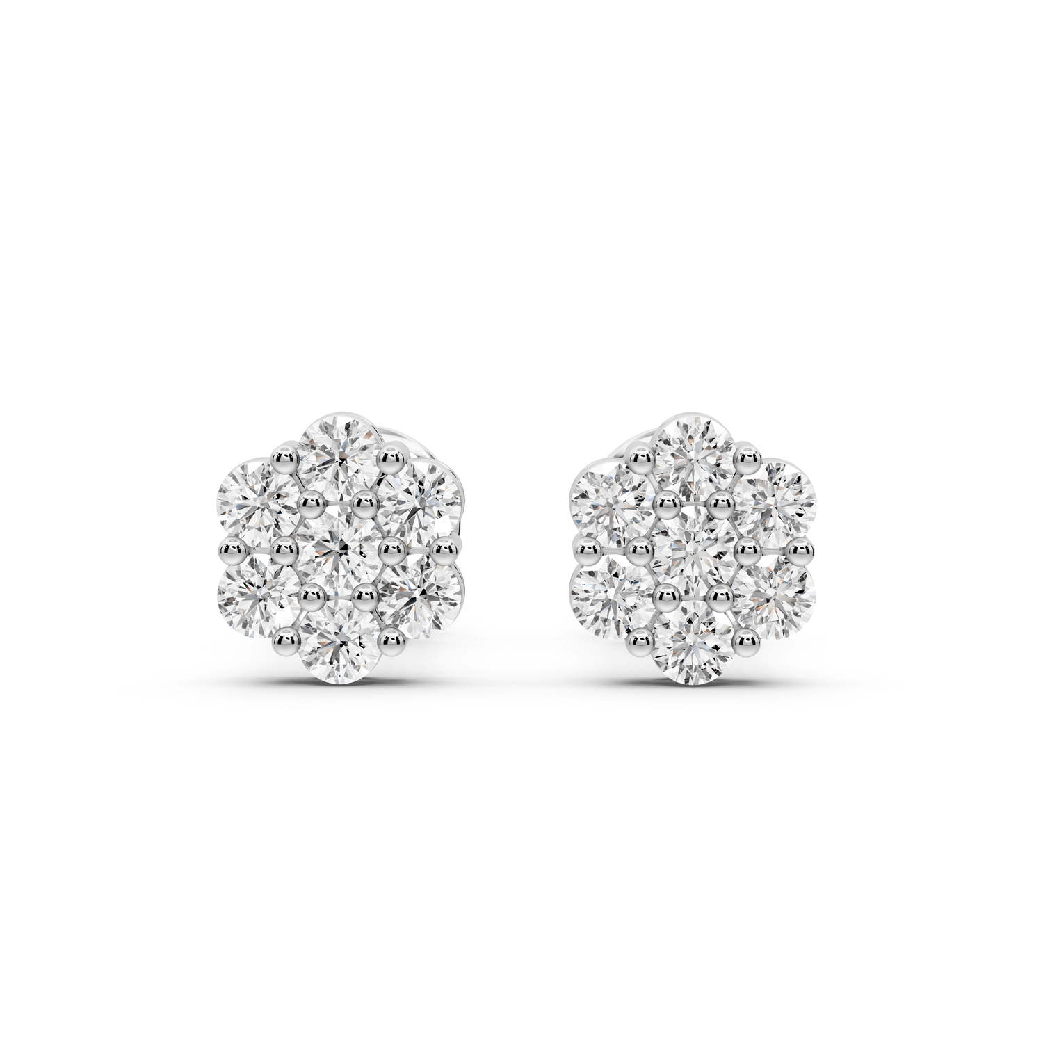 Violet Earrings White Gold - Mr. Alex Jewelry