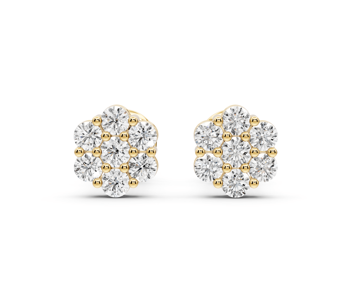 Violet Earrings Yellow Gold - Mr. Alex Jewelry
