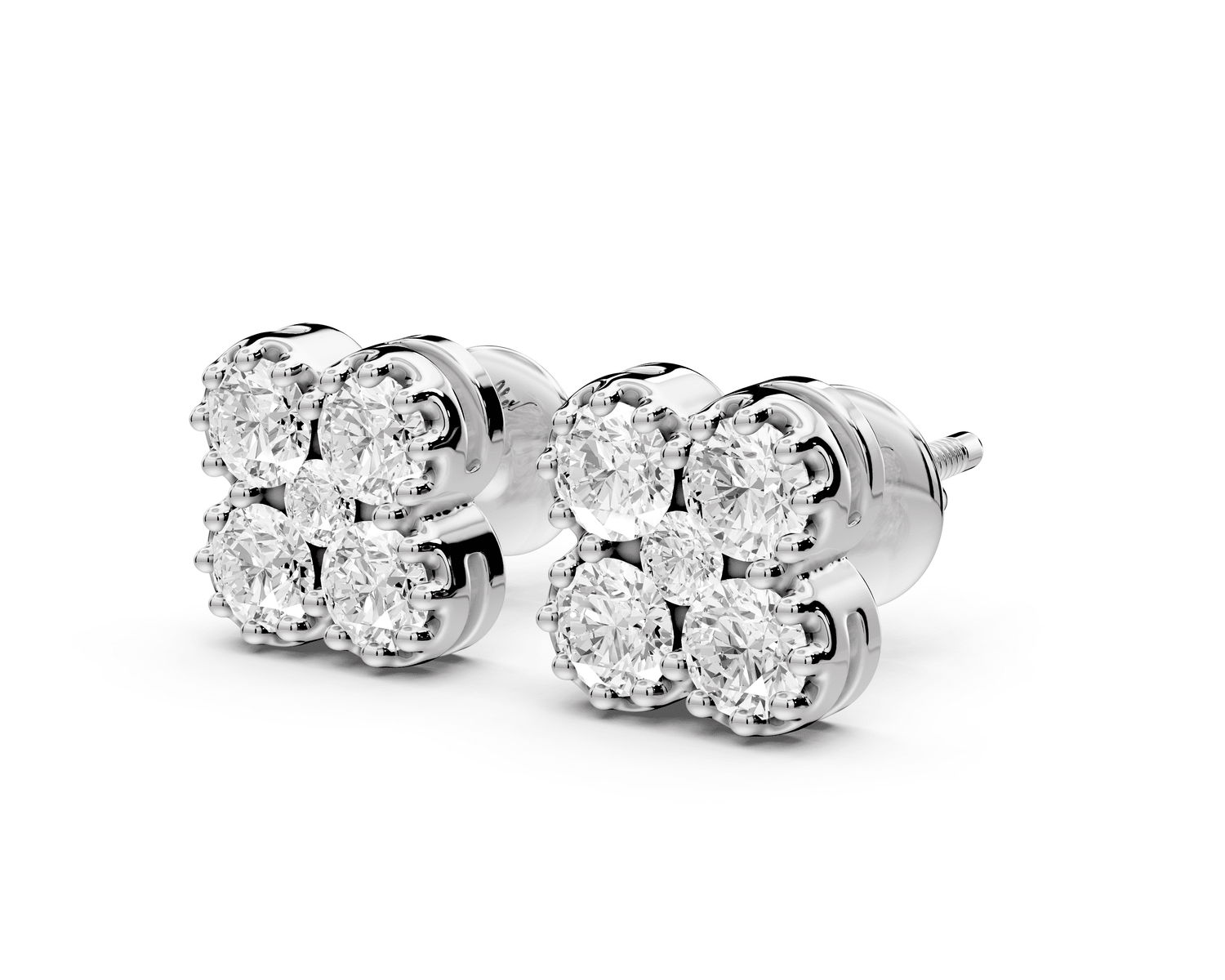 Zara Earrings White Gold - Mr. Alex Jewelry