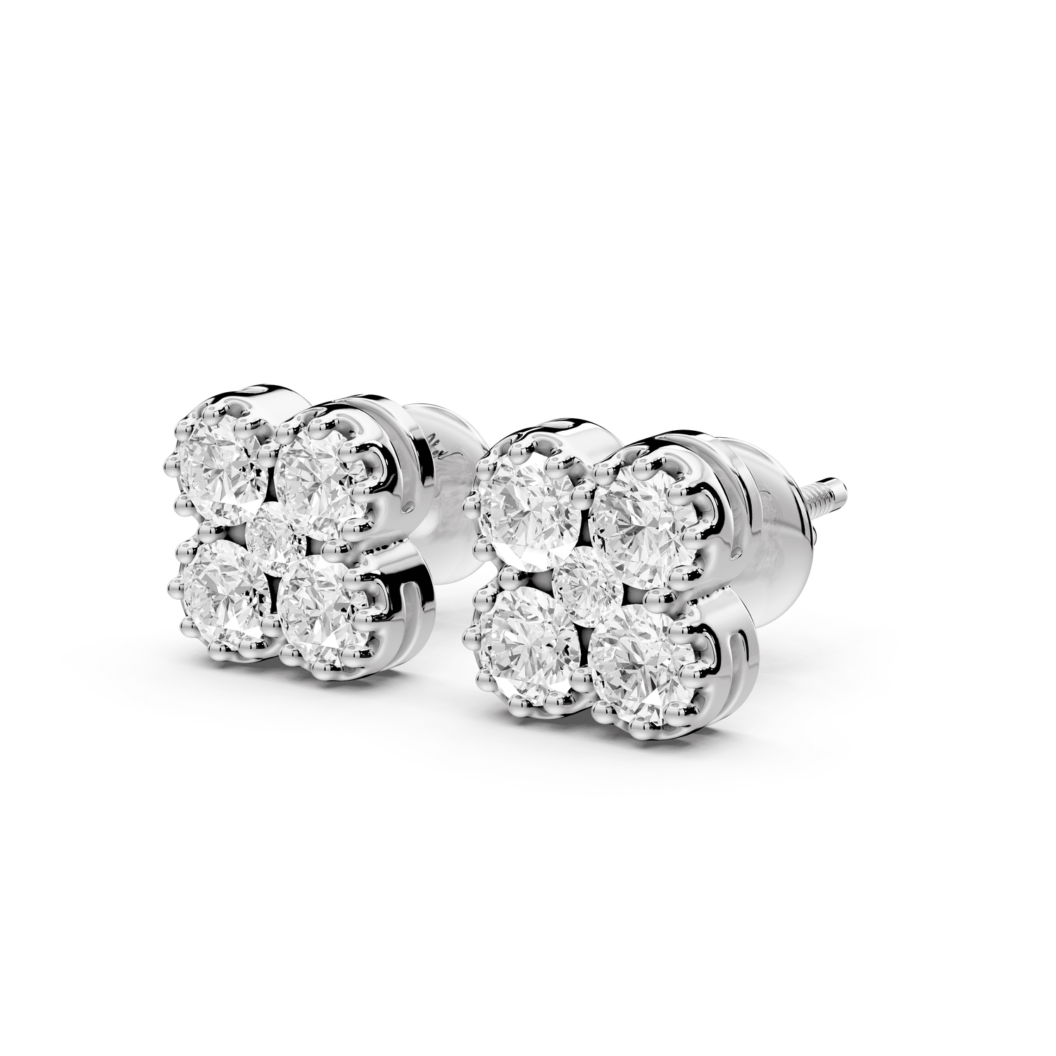 Zara Earrings White Gold - Mr. Alex Jewelry