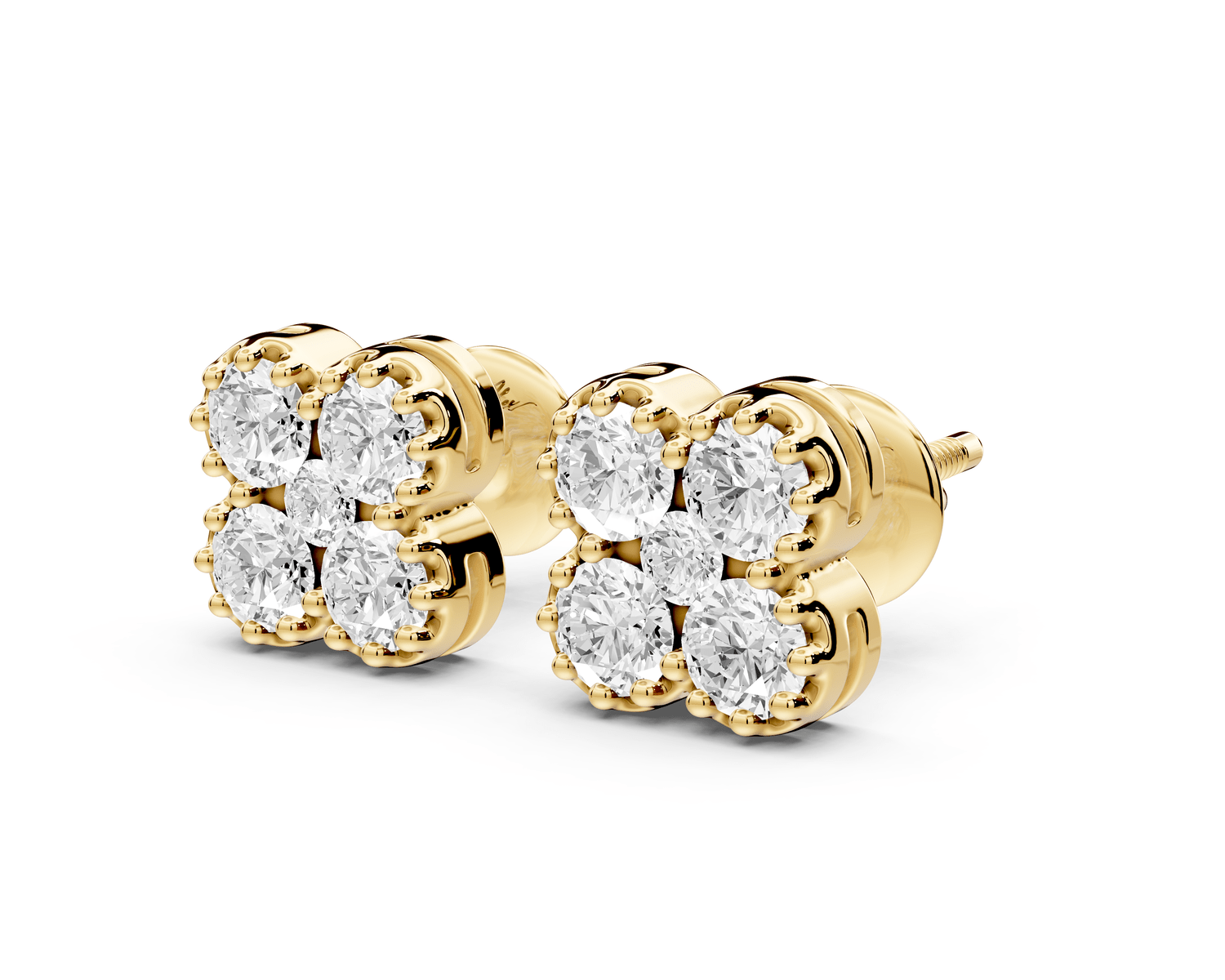 Zara Earrings Yellow Gold - Mr. Alex Jewelry