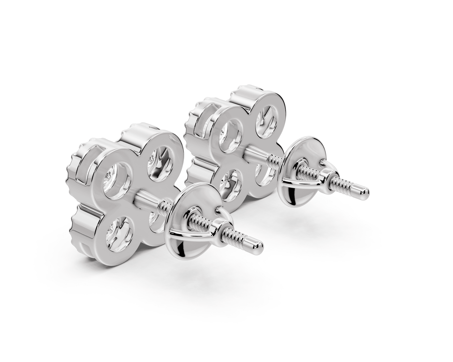 Zoe Earrings White Gold - Mr. Alex Jewelry