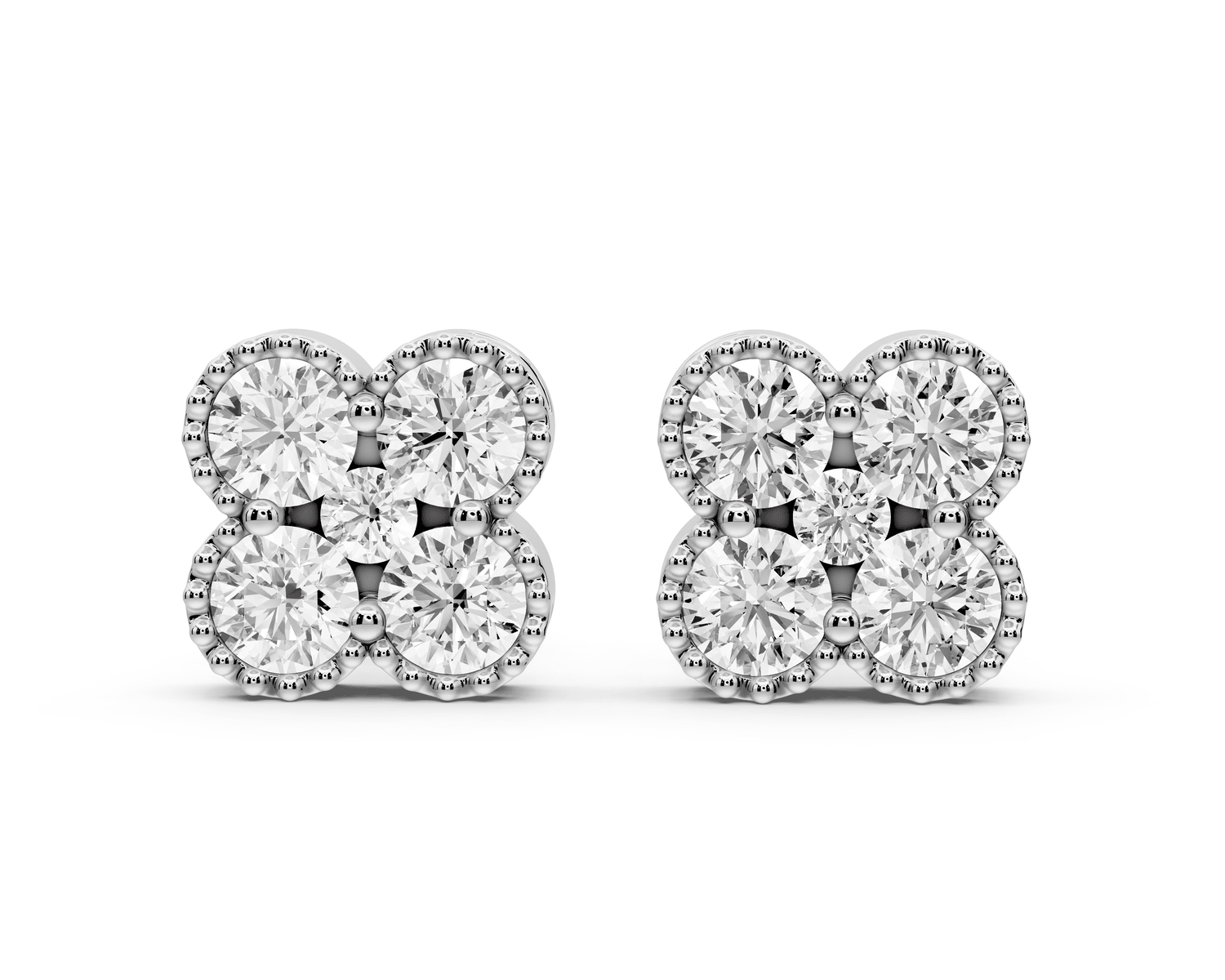 Zoe Earrings White Gold - Mr. Alex Jewelry