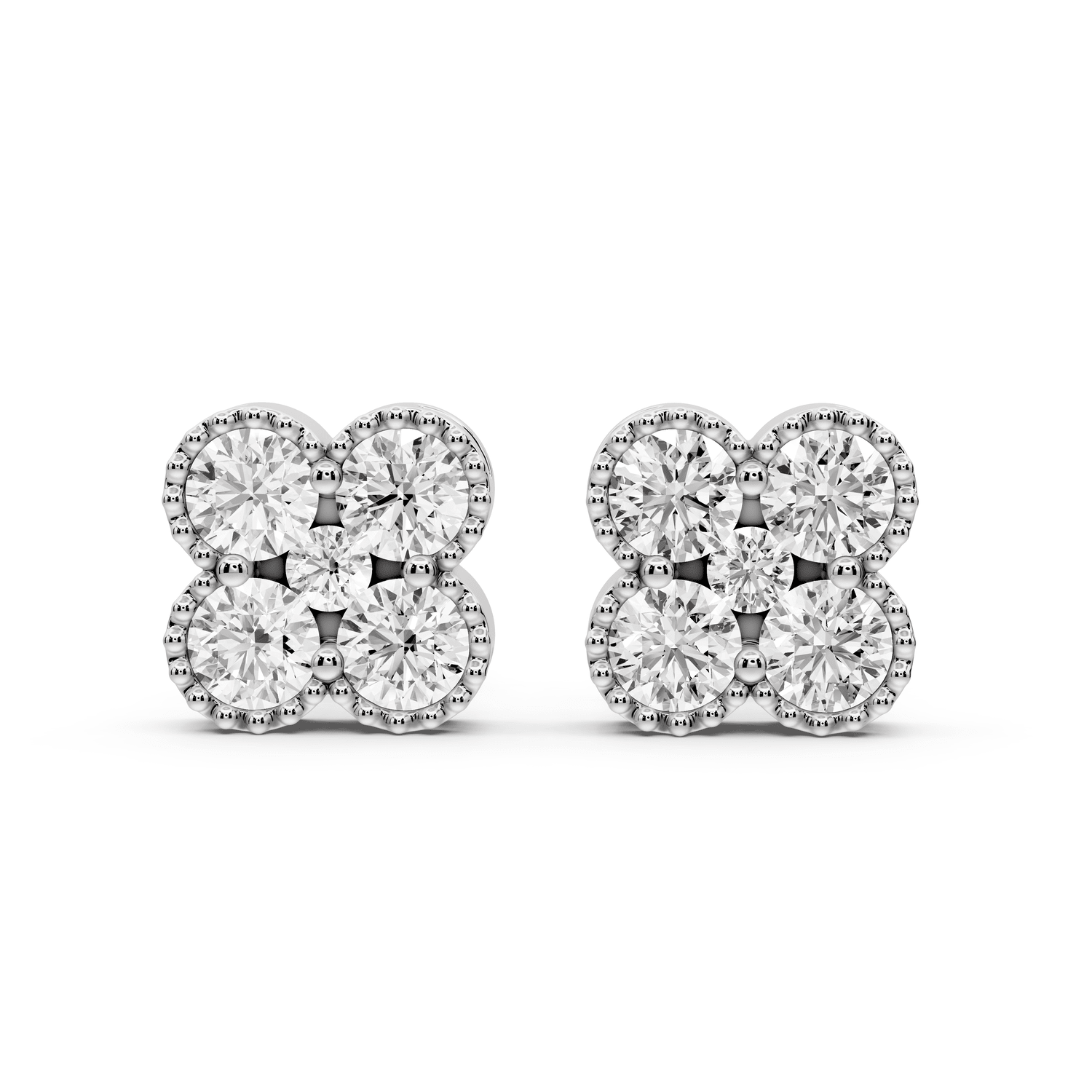 Zoe Earrings White Gold - Mr. Alex Jewelry