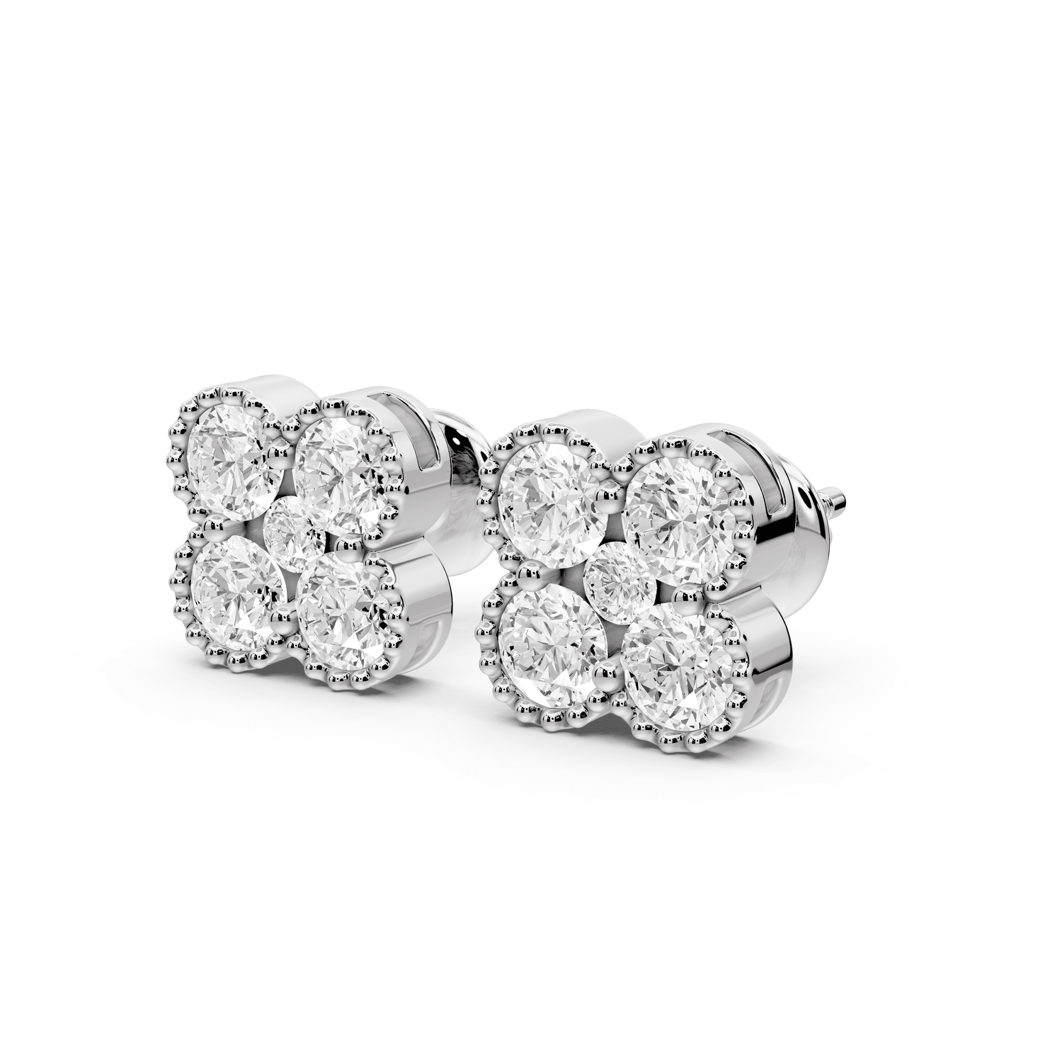 Zoe Earrings White Gold - Mr. Alex Jewelry