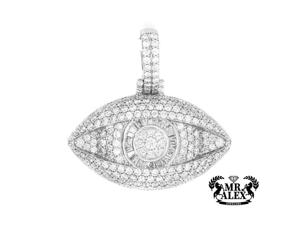10K Big Luxury Eye Diamond Pendant 4.00CT - Mr. Alex Jewelry