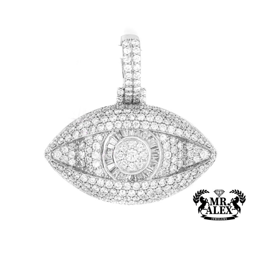 10K Big Luxury Eye Diamond Pendant 4.00CT - Mr. Alex Jewelry