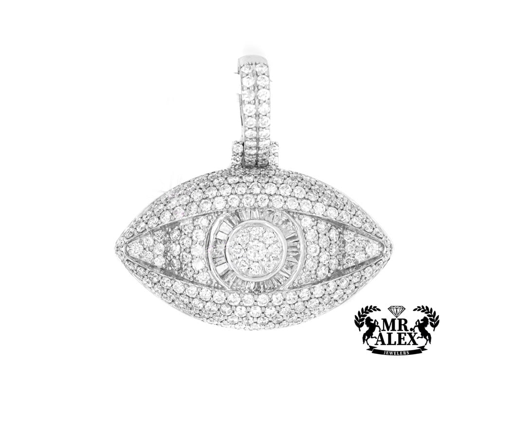 10K Big Luxury Eye Diamond Pendant 4.00CT - Mr. Alex Jewelry