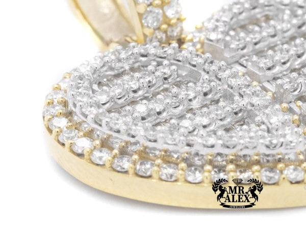 10K Broken Heart Diamond Pendant 1.60CT - Mr. Alex Jewelry