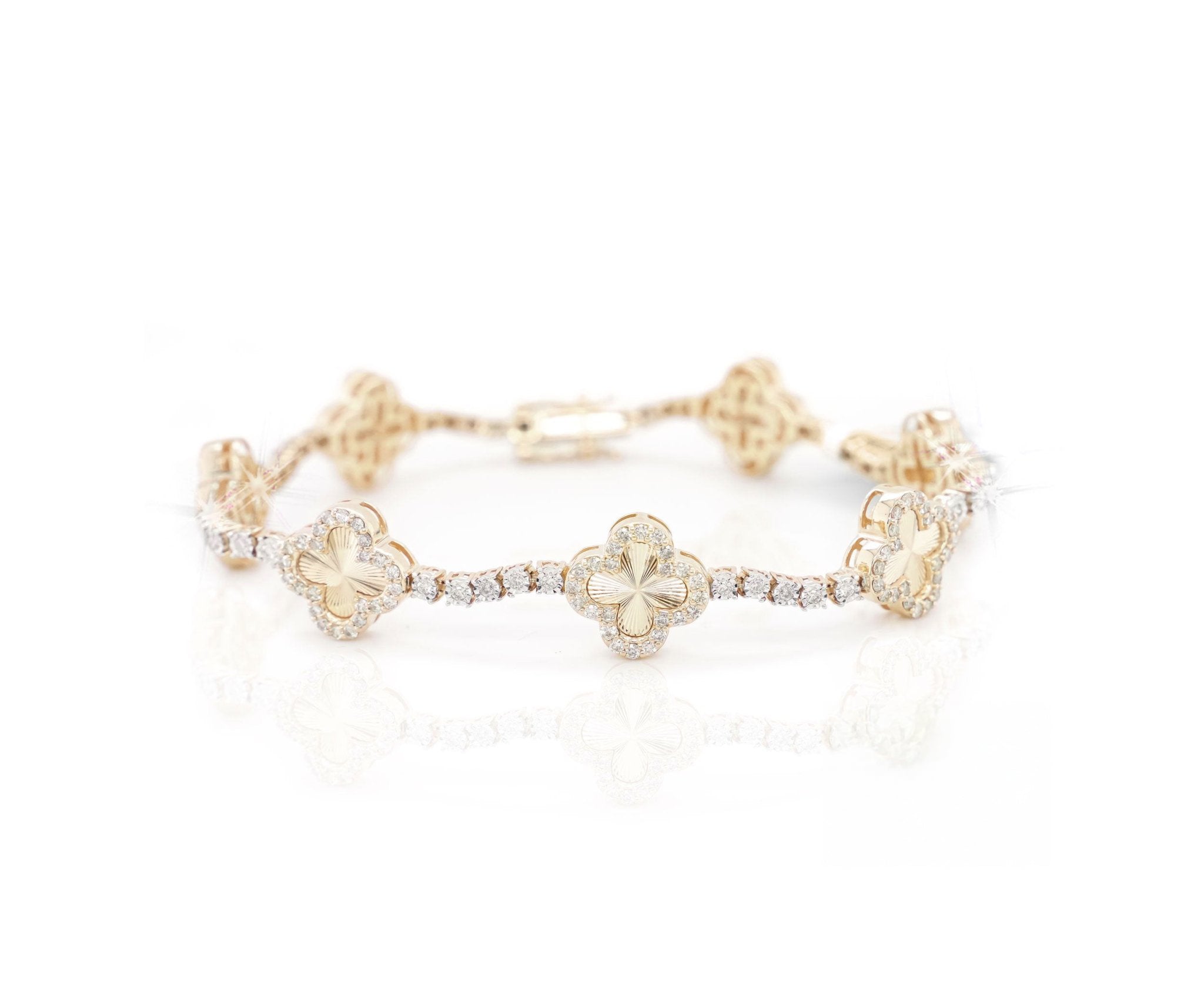 10K Cloverfield Diamond Tennis Bracelet 2.0ct - Mr. Alex Jewelry