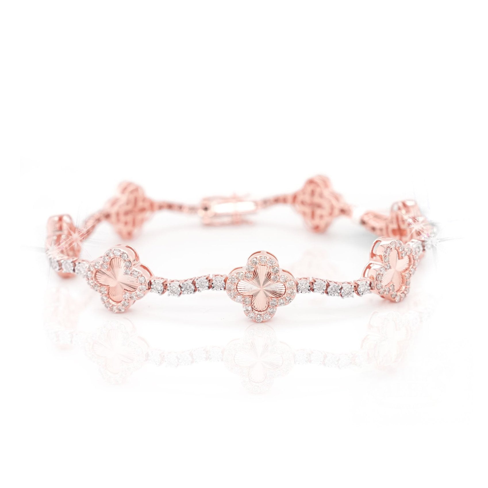 10K Cloverfield Diamond Tennis Bracelet 2.0ct - Mr. Alex Jewelry