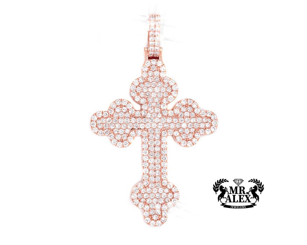 10K Cross Diamond Pendant 3.00ct - Mr. Alex Jewelry
