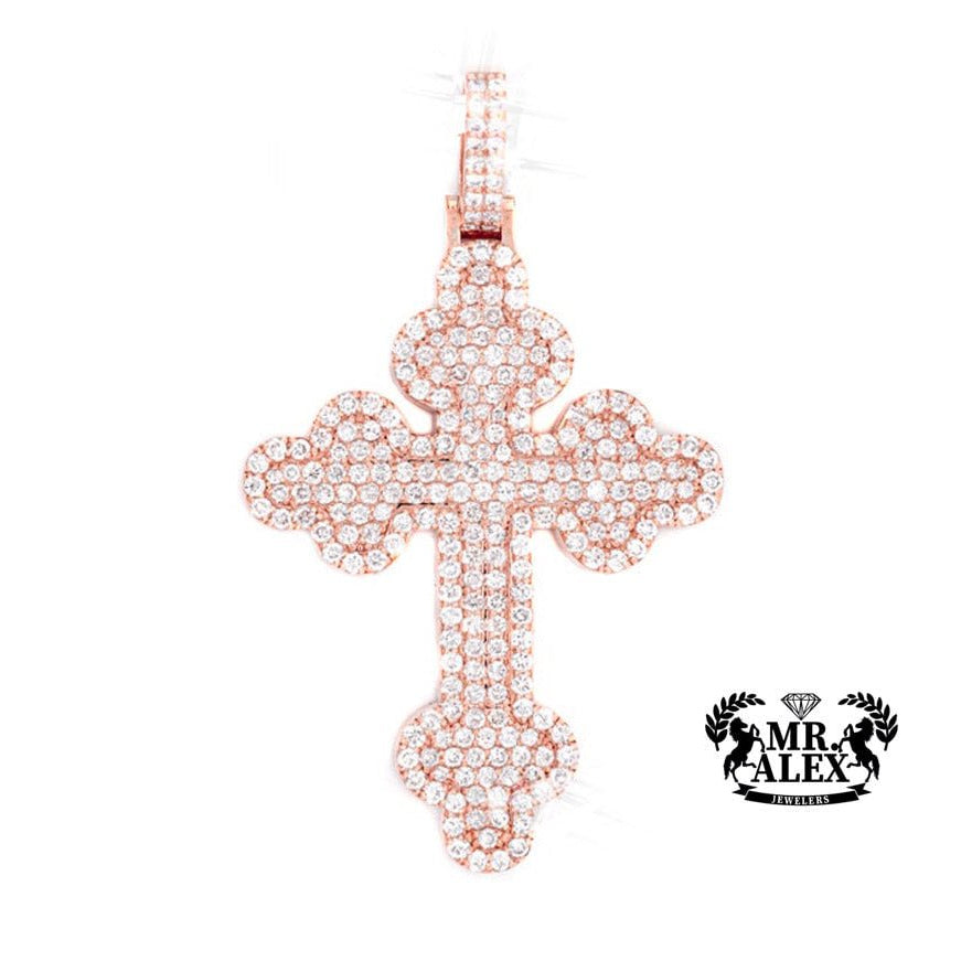 10K Cross Diamond Pendant 3.00ct - Mr. Alex Jewelry