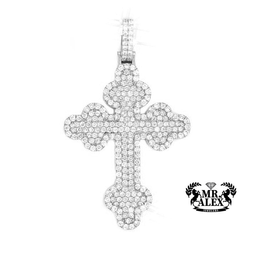 10K Cross Diamond Pendant 3.00ct - Mr. Alex Jewelry