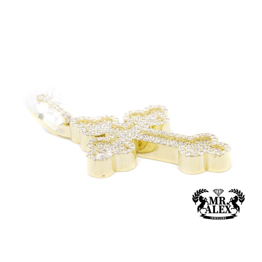 10K Cross Diamond Pendant 3.00ct - Mr. Alex Jewelry