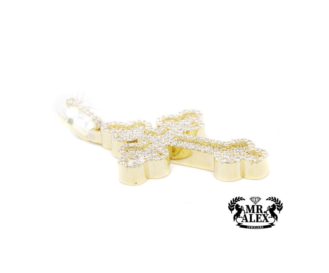 10K Cross Diamond Pendant 3.00ct - Mr. Alex Jewelry