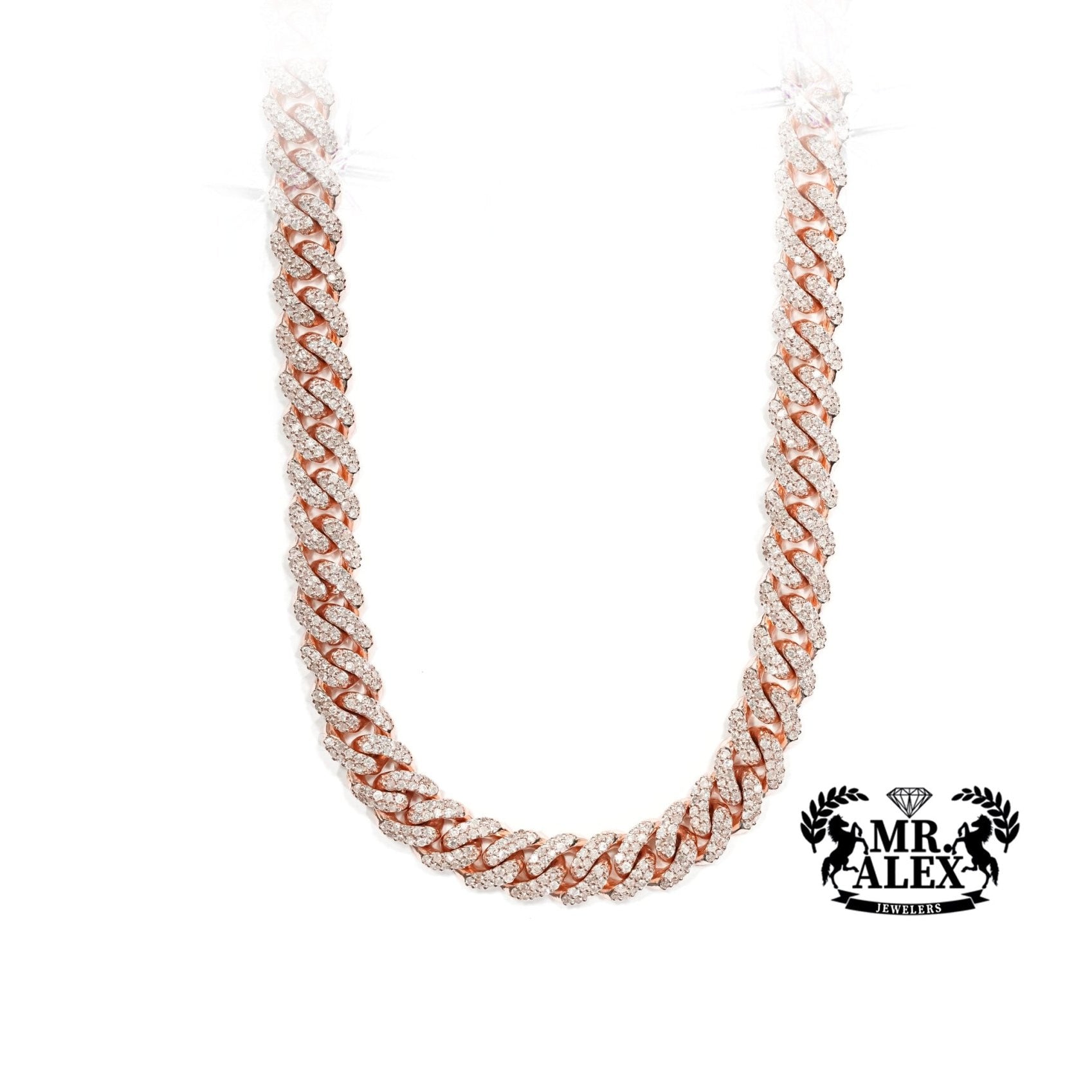 10k Cuban Link Diamond Chain 7.55ct - Mr. Alex Jewelry