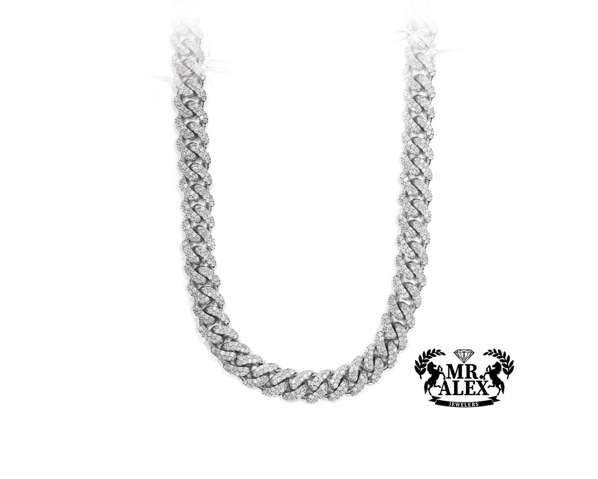 10k Cuban Link Diamond Chain 7.55ct - Mr. Alex Jewelry