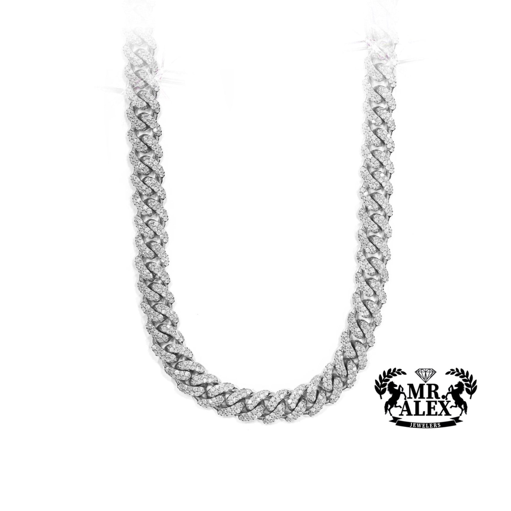 10k Cuban Link Diamond Chain 7.55ct - Mr. Alex Jewelry