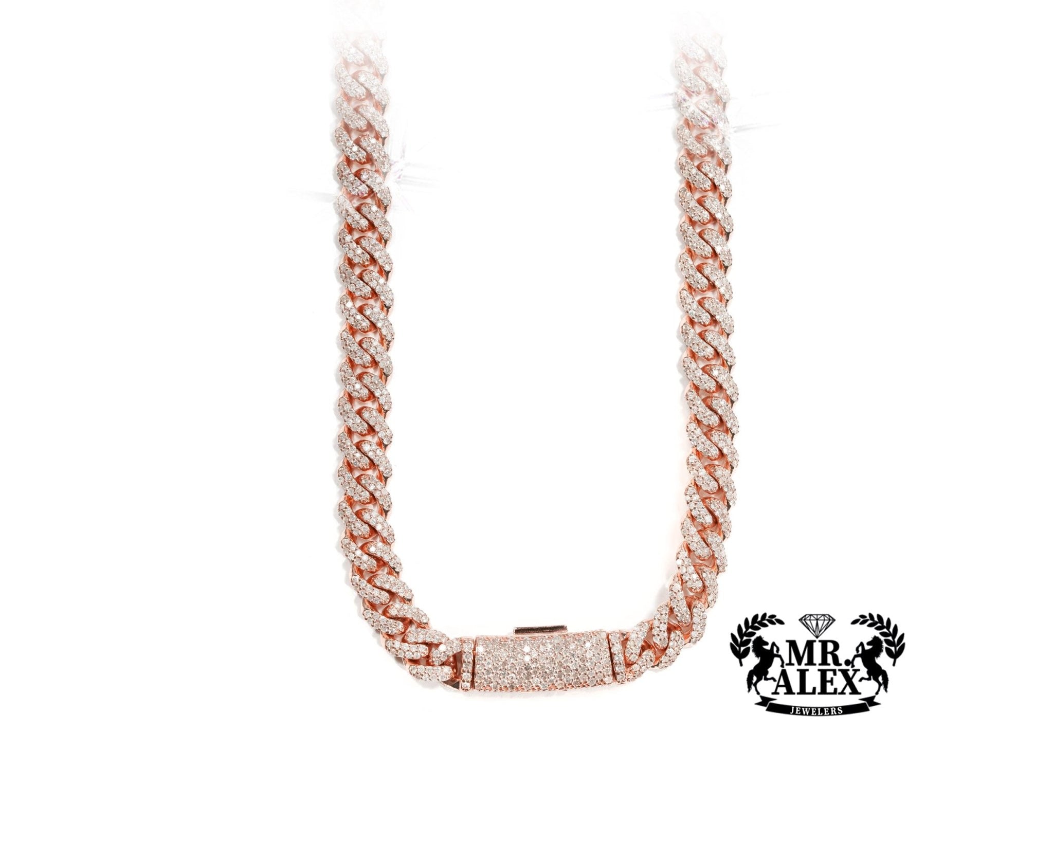 10k Cuban Link Diamond Chain 7.55ct - Mr. Alex Jewelry