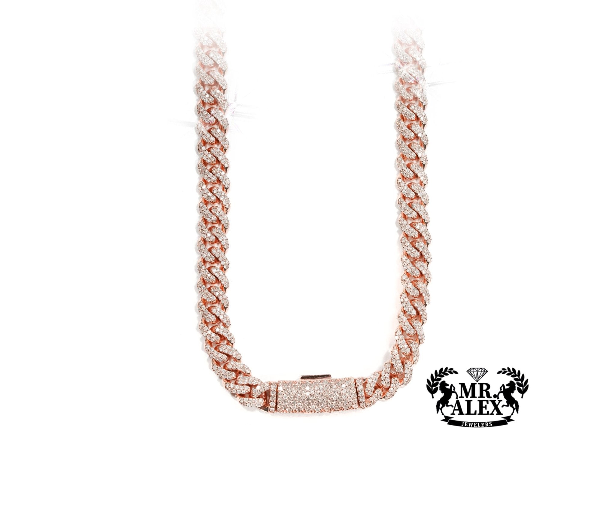10k Cuban Link Diamond Chain 7.55ct - Mr. Alex Jewelry